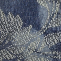 Lofty Leaf Blue Damask